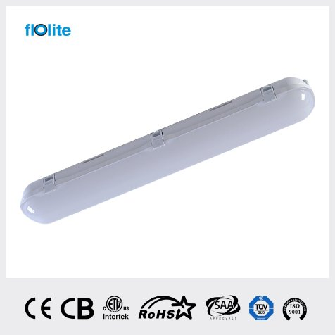 Aprovado TUV/CE/CB IP65 Fixture de Iluminação à Prova d'Água, Luz LED Tri-Proof, Luz LED Tri-Proof, Luz à Prova de Vapor, Luz LED à Prova d'Água, Luz à Prova de Intempéries