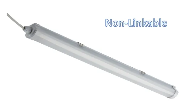 Luz Tri-Proof LED IP66 Ik08 - Design patenteado em PC Alumínio, Iluminação para Armazém e Oficina