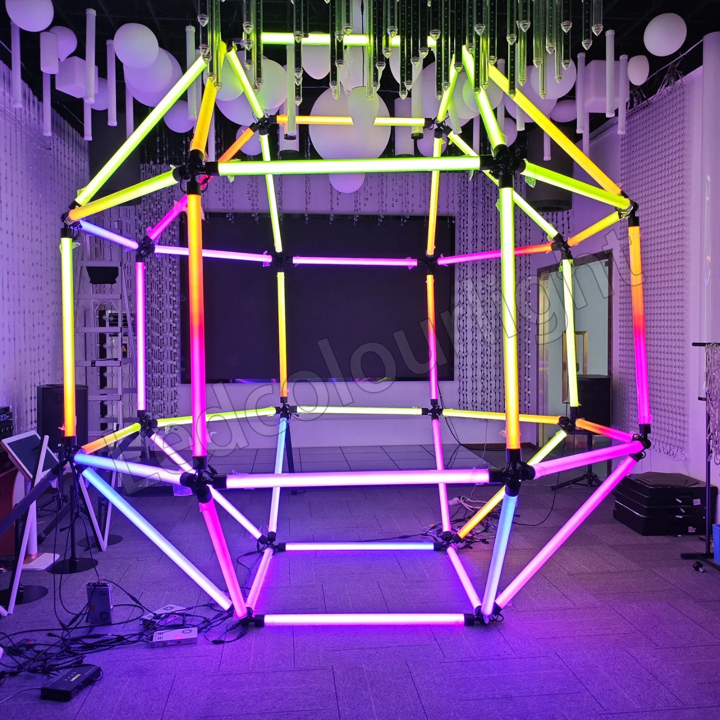 360 Luz de Tubo LED Barras de Iluminação DJ Luz de Tubo em Túnel LED para Decoração de Festa e Casamento