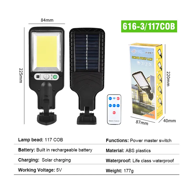 Luzes de Rua Solar LED Externas