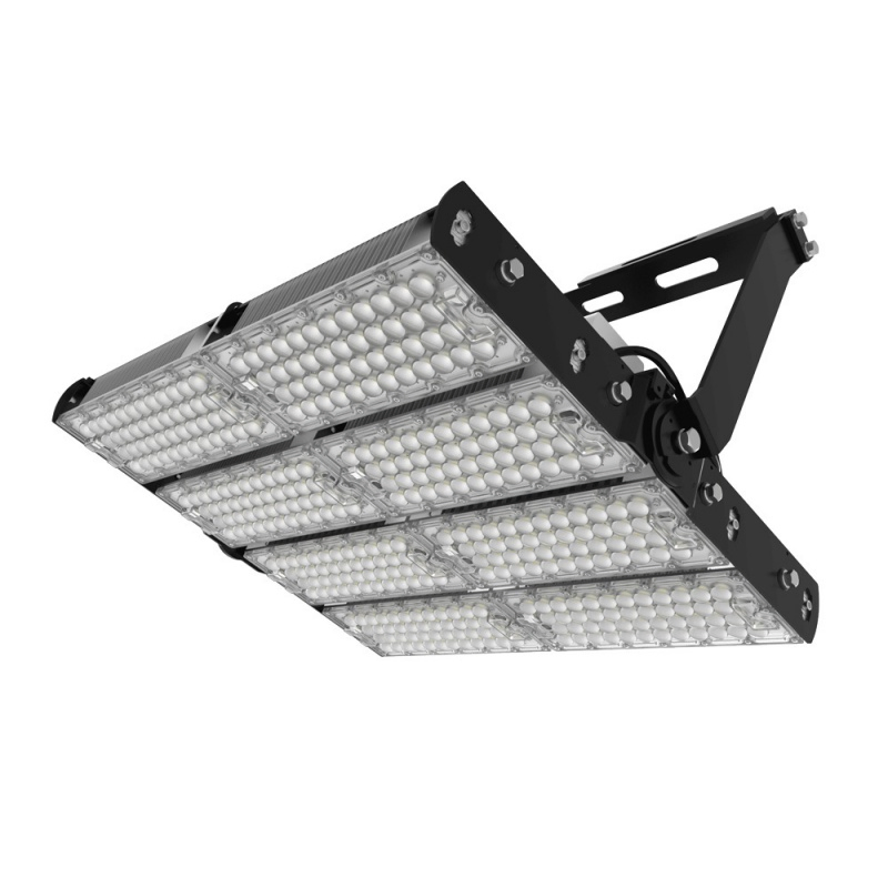 Iluminação de Estádio de Alto Mastro 100W 200W 300W 400W 500W 600W 800W 1000W 1200W Luz de Inundação LED Surto 20kv Ik10 IP66 95ra 180lm/W