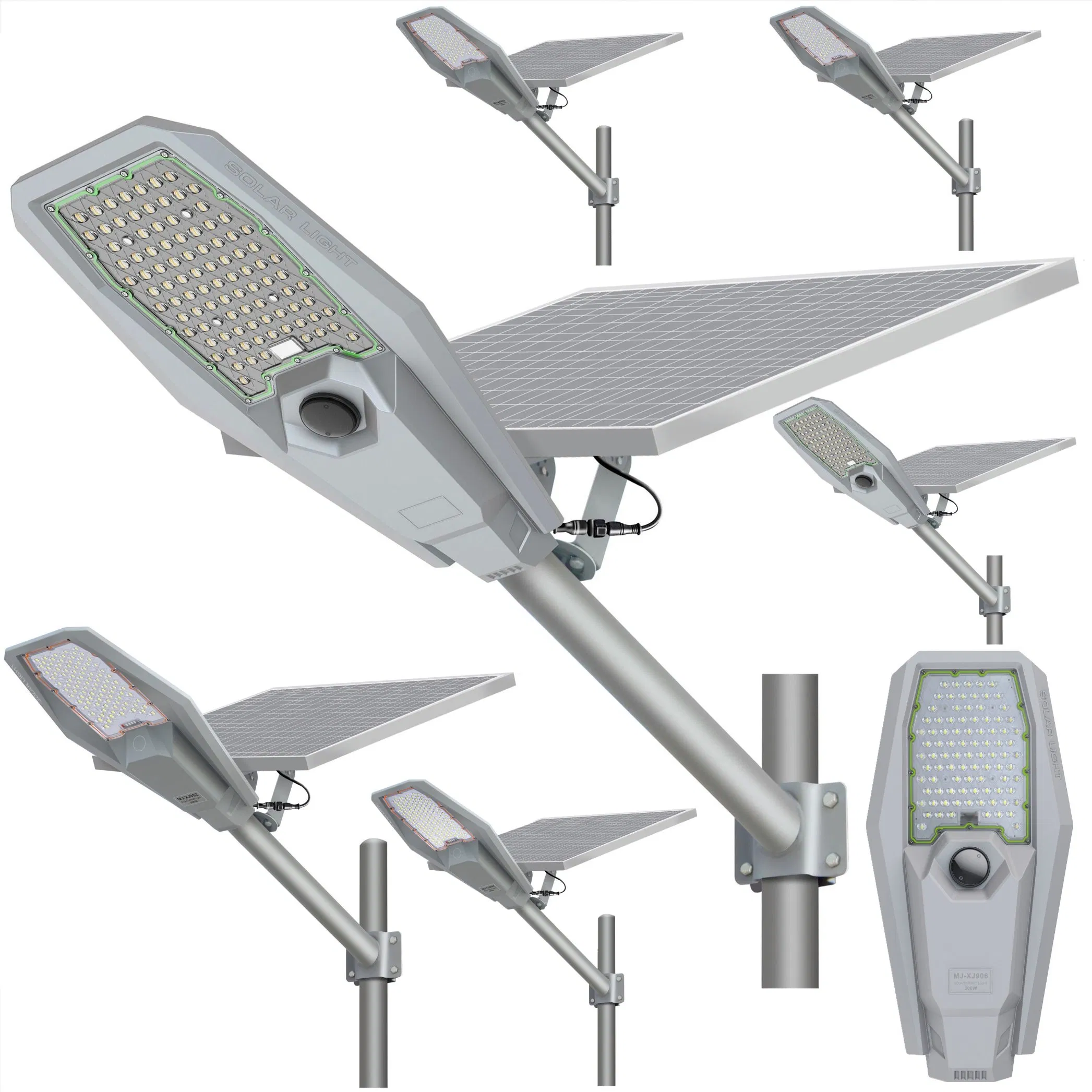Fornecedor Fabricante da Melhor Fábrica de Painéis Solares Yaye 2000W/1000/800/600/500/400/300/200W100W IP67 Luz LED Solar de Rua, Inundação, Jardim, Gramado e Estrada em ABS/Alumínio Integrado