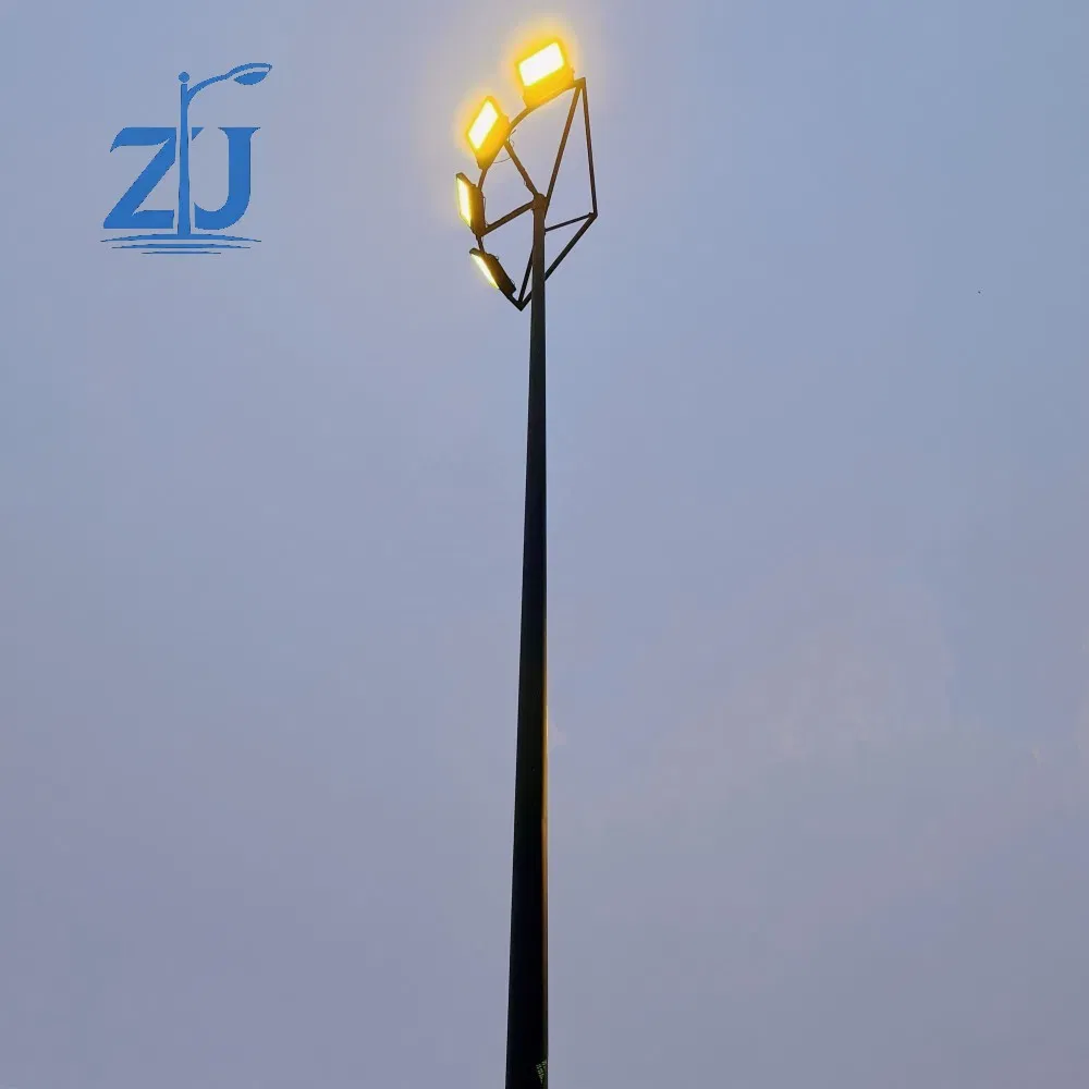 1000W Brilho de Potência LED 20m 25m 30m 35m 40m Poste de Iluminação de Alto Mastro Luz de Estádio Torre de Alto Mastro