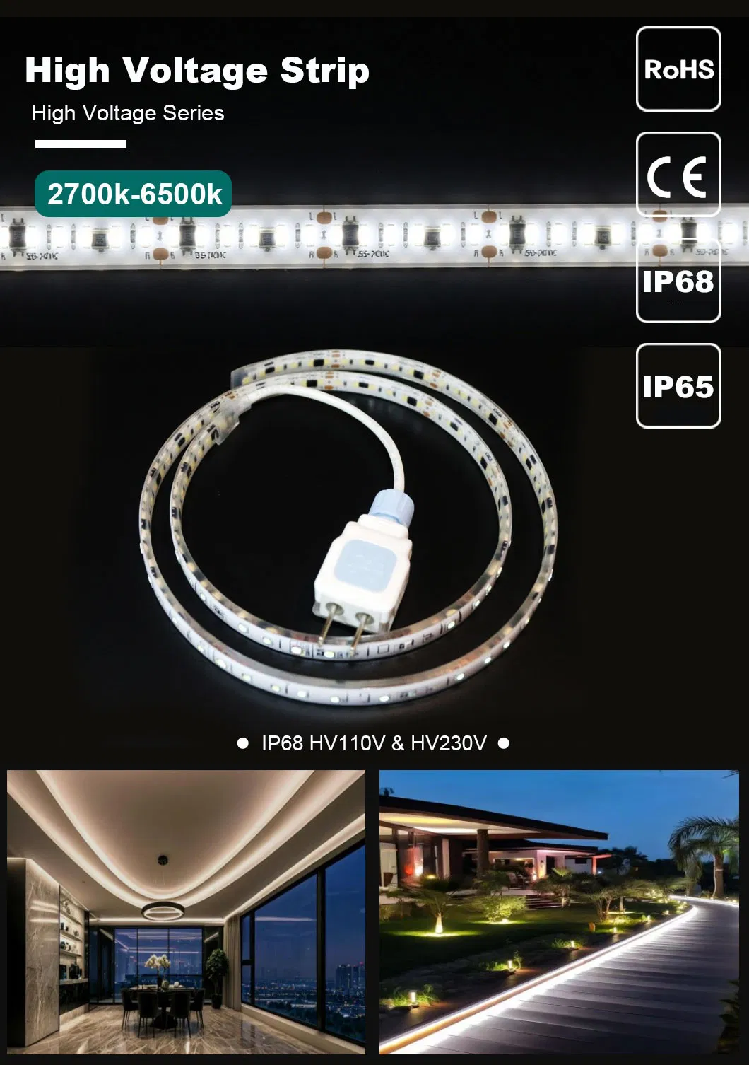 Série de alta tensão - IP68 HV110V e HV230V