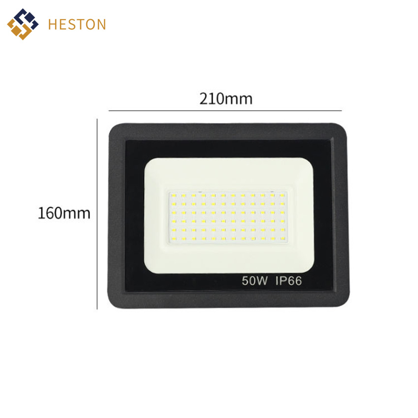 Luz de Inundação LED 50W 6000K IP66 Iluminação Projetora LED para Exterior Luz de Segurança