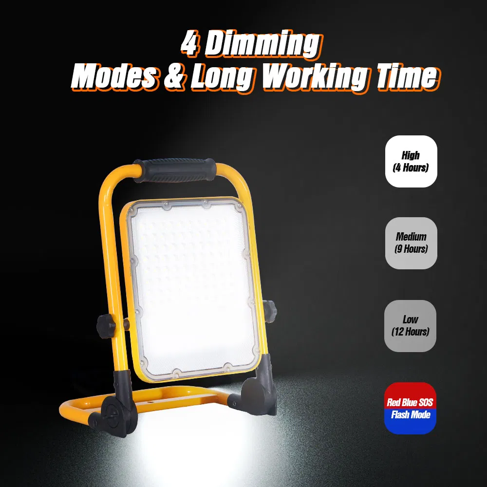Projetor Industrial Refletor Luz de Inundação 50W Iluminação Paisagística LED RGB 5000K