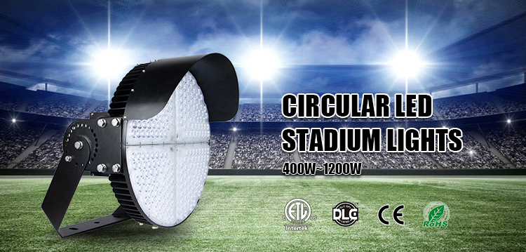 400W 600W 750W 1000W 1200W Luz LED para Estádio 150lm/W IP67 Luz para Estádio para Iluminação de Construção de Campo Esportivo
