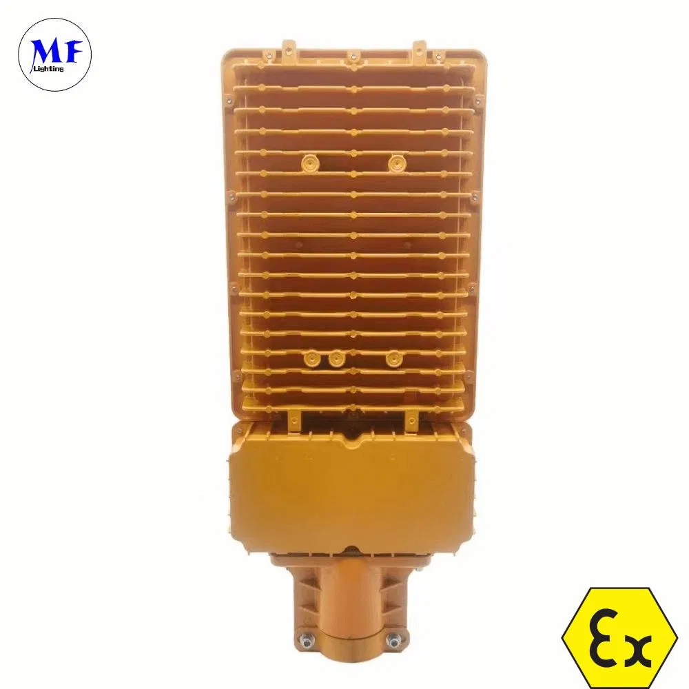 Iluminação Externa LED 60W/80W/100W/120W150W/200W/240W para Indústria de Petróleo, Gás e Química Iluminação de Segurança com Certificado Atex IP66 Luz Atex Luz à Prova de Explosão