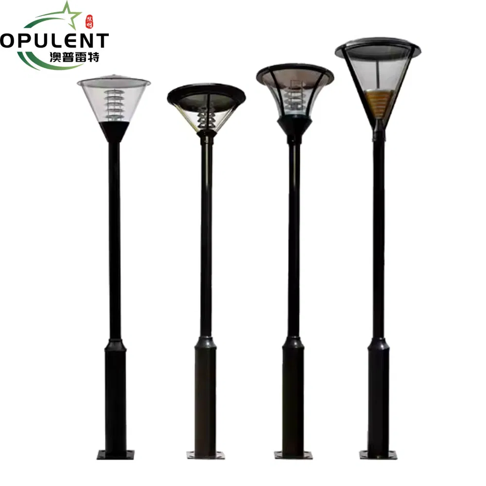 Moderna IP65 Poste de Luz de Jardim 50W Lâmpada Elétrica de Jardim para Iluminação Decorativa de Paisagismo ao Ar Livre Opulenta Luz LED