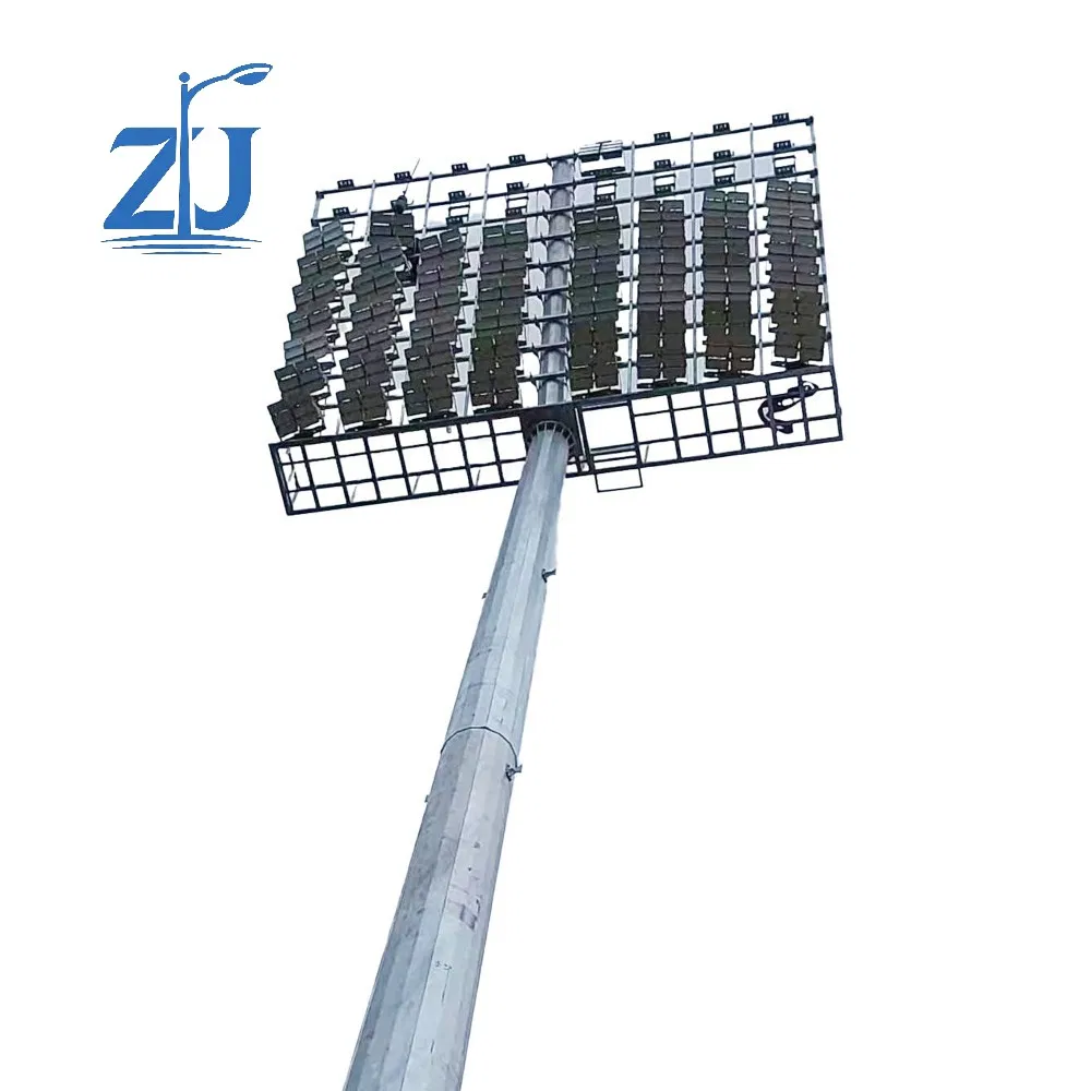 1000W Brilho de Potência LED 20m 25m 30m 35m 40m Poste de Iluminação de Alto Mastro Luz de Estádio Torre de Alto Mastro