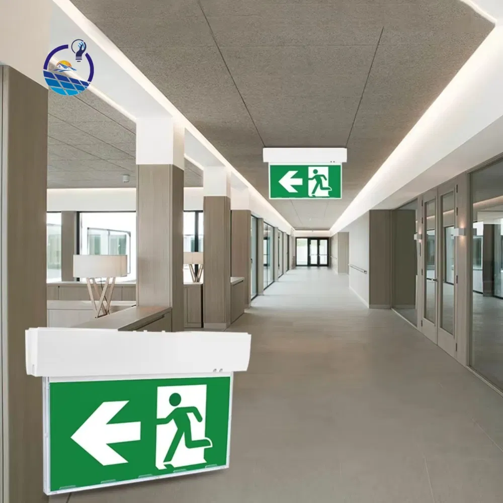 Placa de Saída de Emergência LED Lanyou Iluminação Plástica IP20 Classificada 3 Horas Branco Frio 2-Year Garantia Construção Robusta