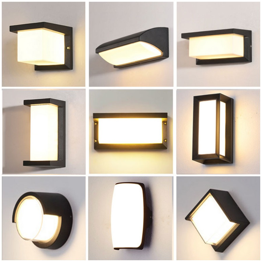 614 24W Luminária de Corredor de Tecido Alabastro ao Ar Livre LED Lanterna de Alumínio Iluminação de Parede Decoração Entrada Luz Arquitetônica de Parede para Hotel Casa Quarto de Hóspedes Projeto Venda
