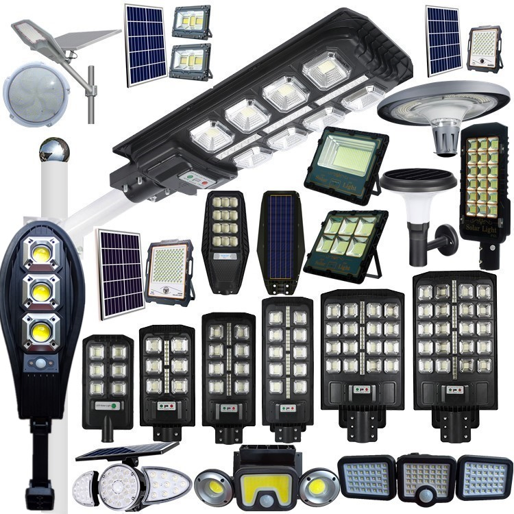 Fabricante de Painéis Solares Distribuidor Fábrica LED IP65 Rua Exterior Tudo em Um Câmera COB SMD Luz de Inundação de Parede Jardim Estrada 2000/1500/1000/800/600/500/400/300/200/50W