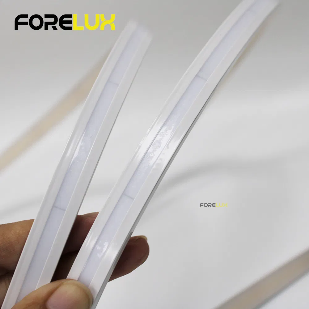 Visão Superior 6000K Fita LED IP67 Exterior Uniforme 10W 12W 15W Fita LED Flexível DC24V Luzes para Iluminação de Paisagismo