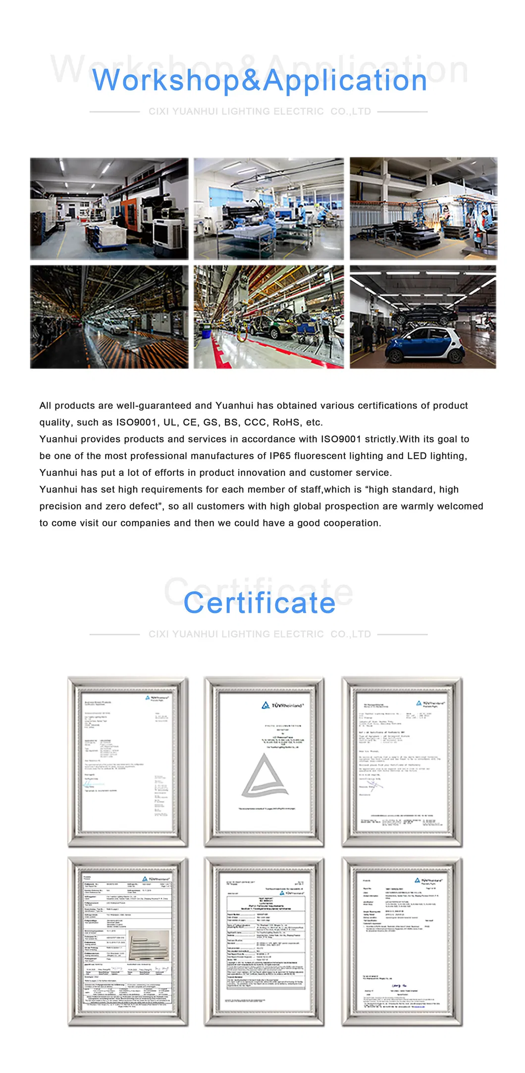 Venda Quente LED IP66 À Prova D'Água 0.6m 1.2m 1.5m Iluminação Linear Vapor Tight LED Tunnel Tri-Proof com Certificações CE/CB/EMC Luz Tubular LED Triproof