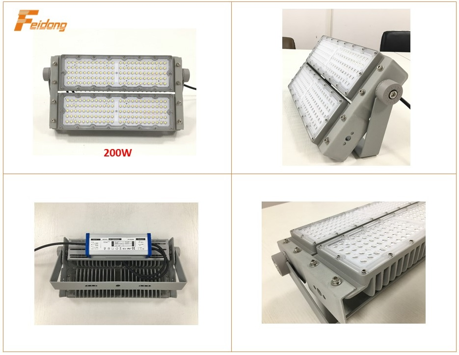 3 Anos de Garantia Tipo de Módulo Impermeável IP66 Aplicação Externa Iluminação de Projetos Campo Esportivo 500W Lâmpada LED de Inundação 500W Luz Lâmpada LED de Inundação