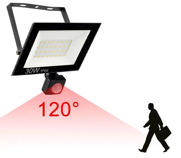 Luz de Parede de Segurança Externa IP66 LED