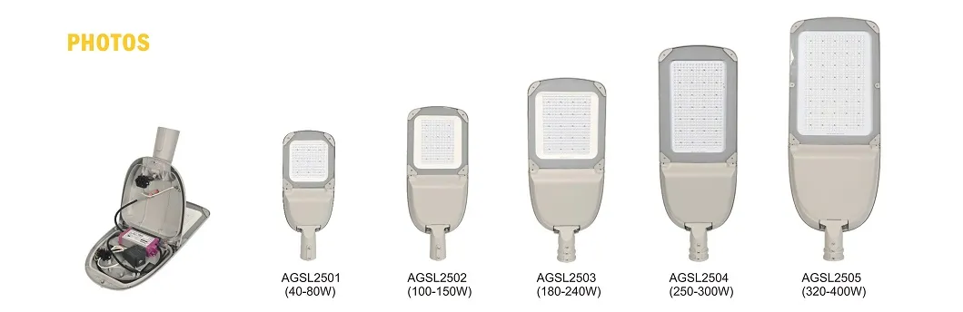 Iluminação Pública LED OEM/ODM Nova Tecnologia Entrega Rápida Baixo MOQ IP66 300W para Iluminação de Pontes, Viadutos e Túneis com ENEC