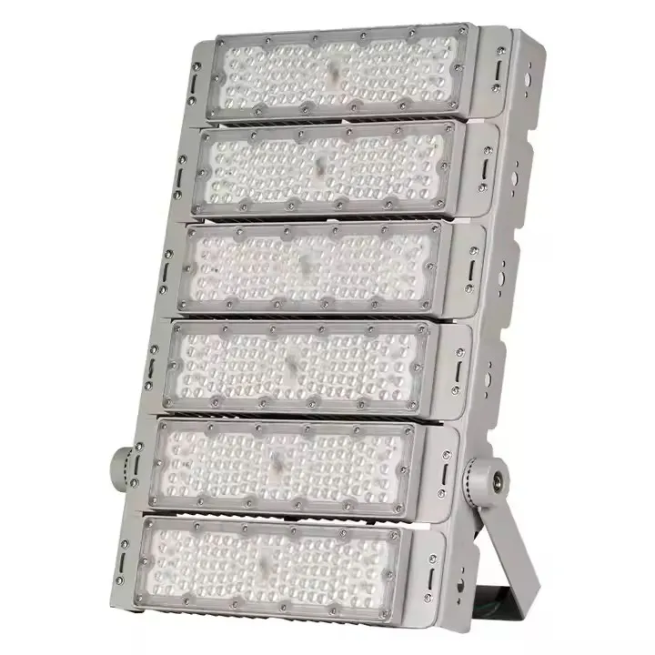 Iluminação de Túnel Modular LED de Alta Potência em Alumínio IP65 para Exterior 200W 300W 400W 500W 600W 700W 800W Luzes de Inundação para Estádio
