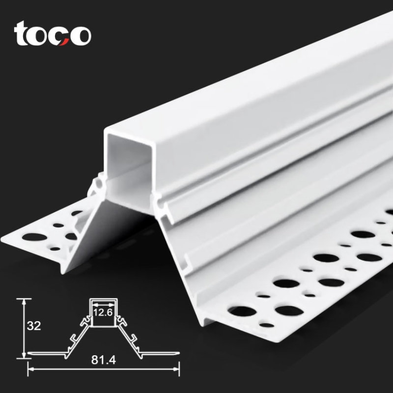 Decoração de Iluminação Arquitetônica Teto Gesso Extrusão Alumínio Perfil LED