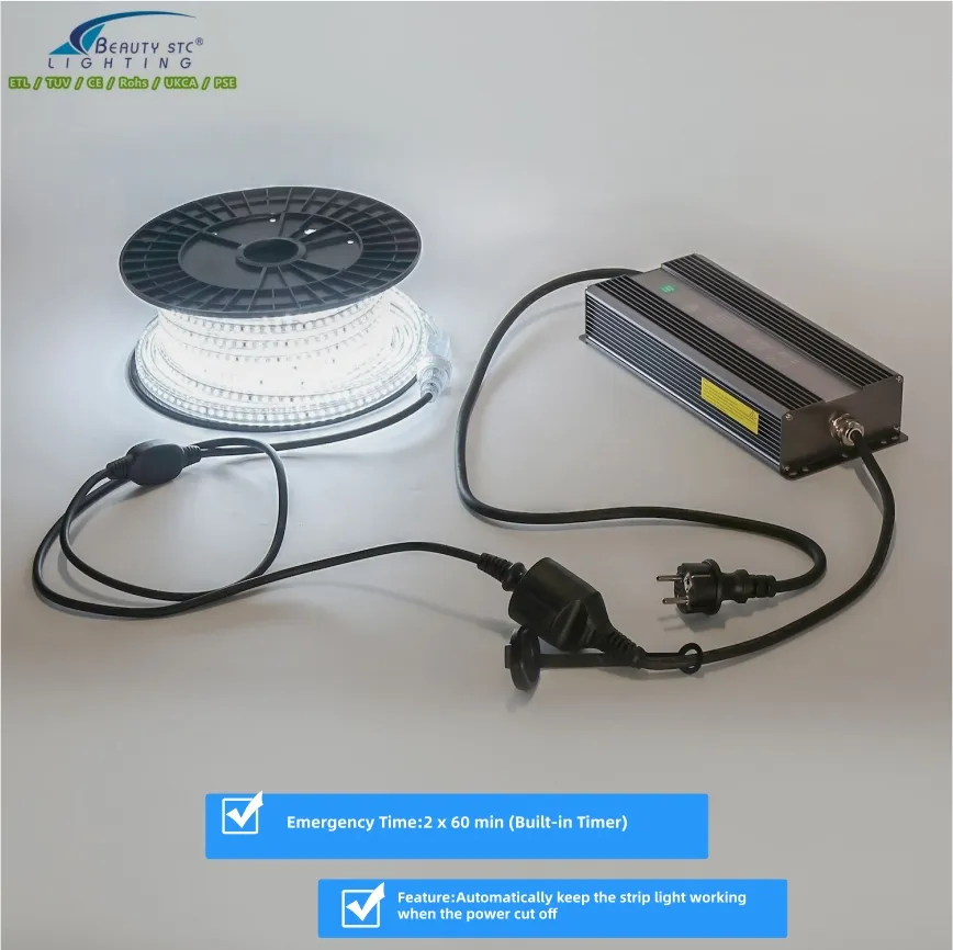 TUV 230VAC Fita LED de Alta Tensão para Canteiros de Obras, Túneis, Manutenção de Estradas, Iluminação de Árvores