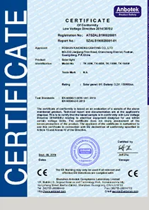 Certificado CE / Conformidade