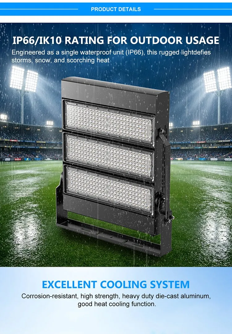 Detalhe do Estádio de Futebol LED