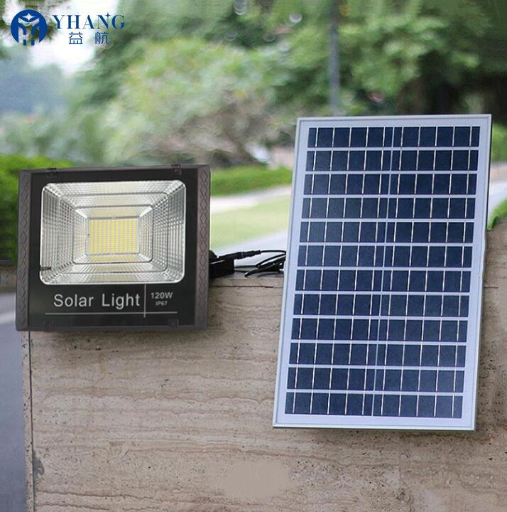 Luz de Rua Holofote 25W 40W 60W 100W 200W IP65 Luz Solar LED Inteligente à Prova d'Água para Exterior
