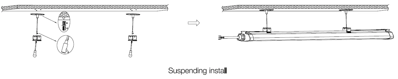 Esquema de Instalação Suspensa