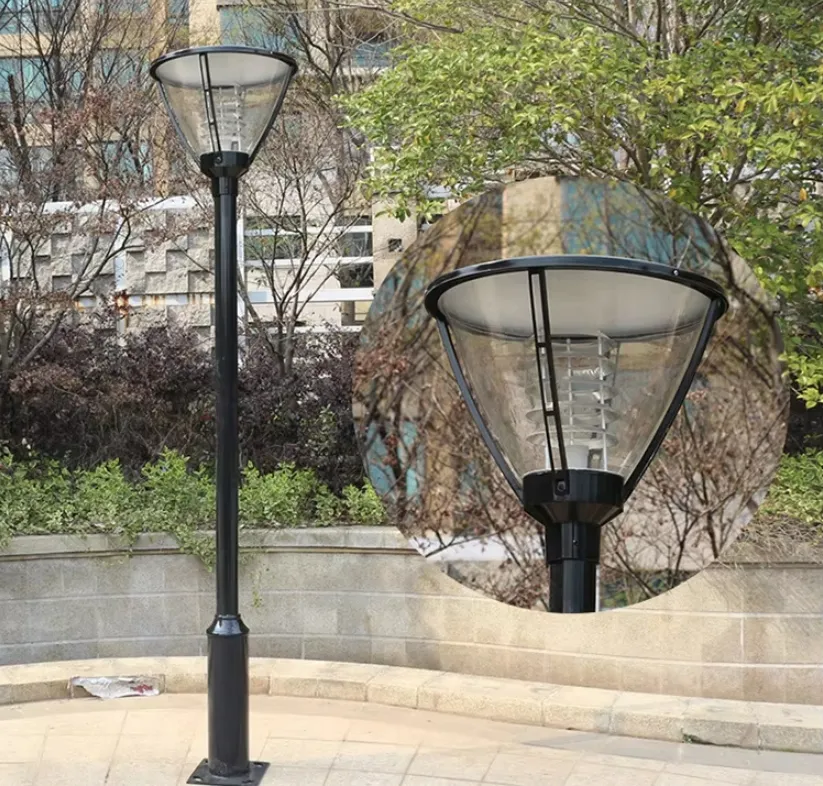 Moderna IP65 Poste de Luz de Jardim 50W Lâmpada Elétrica de Jardim para Iluminação Decorativa de Paisagismo ao Ar Livre Opulenta Luz LED