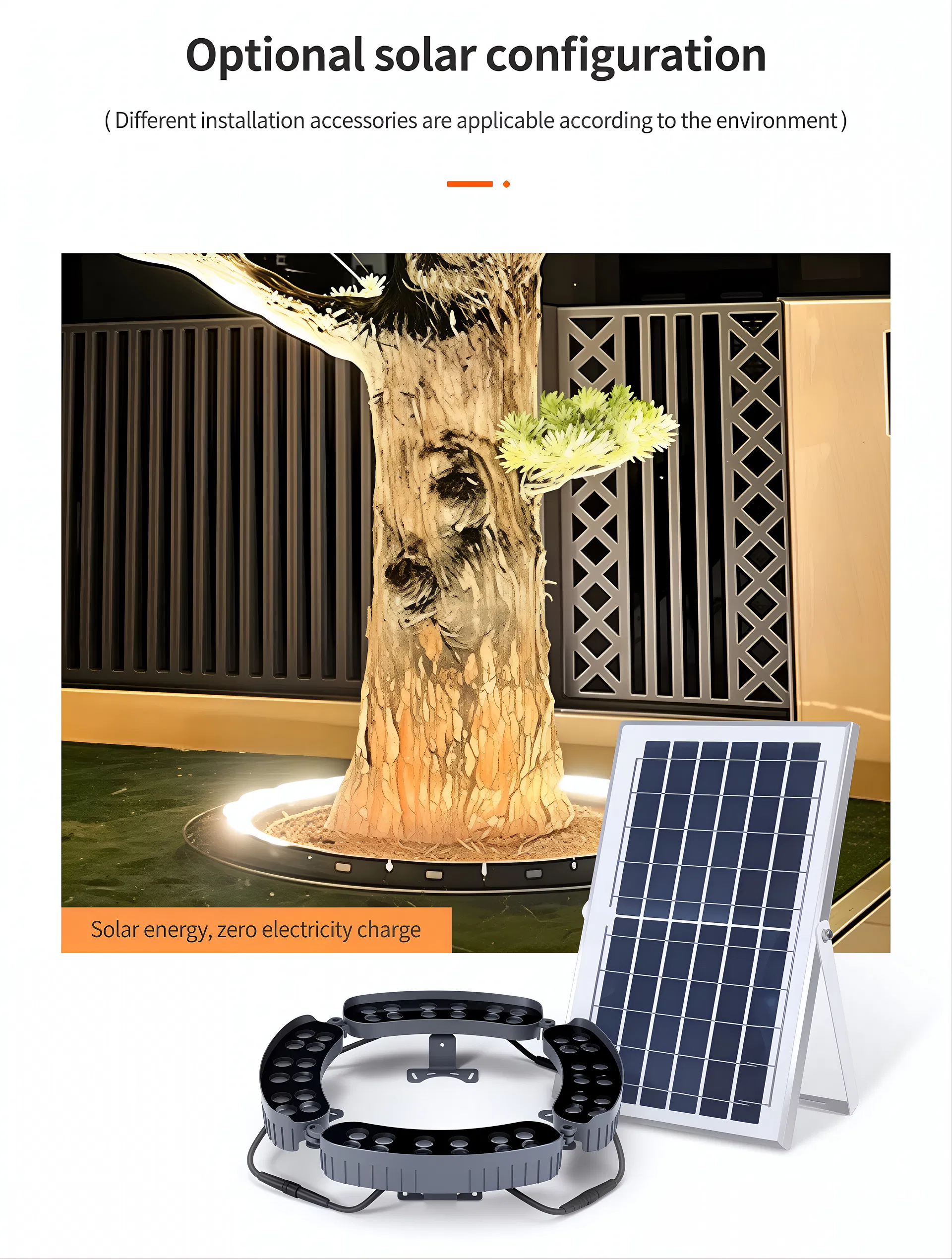 Luz de Jardim para Árvore LED IP65 Alumínio Fundido 12W CE RoHS