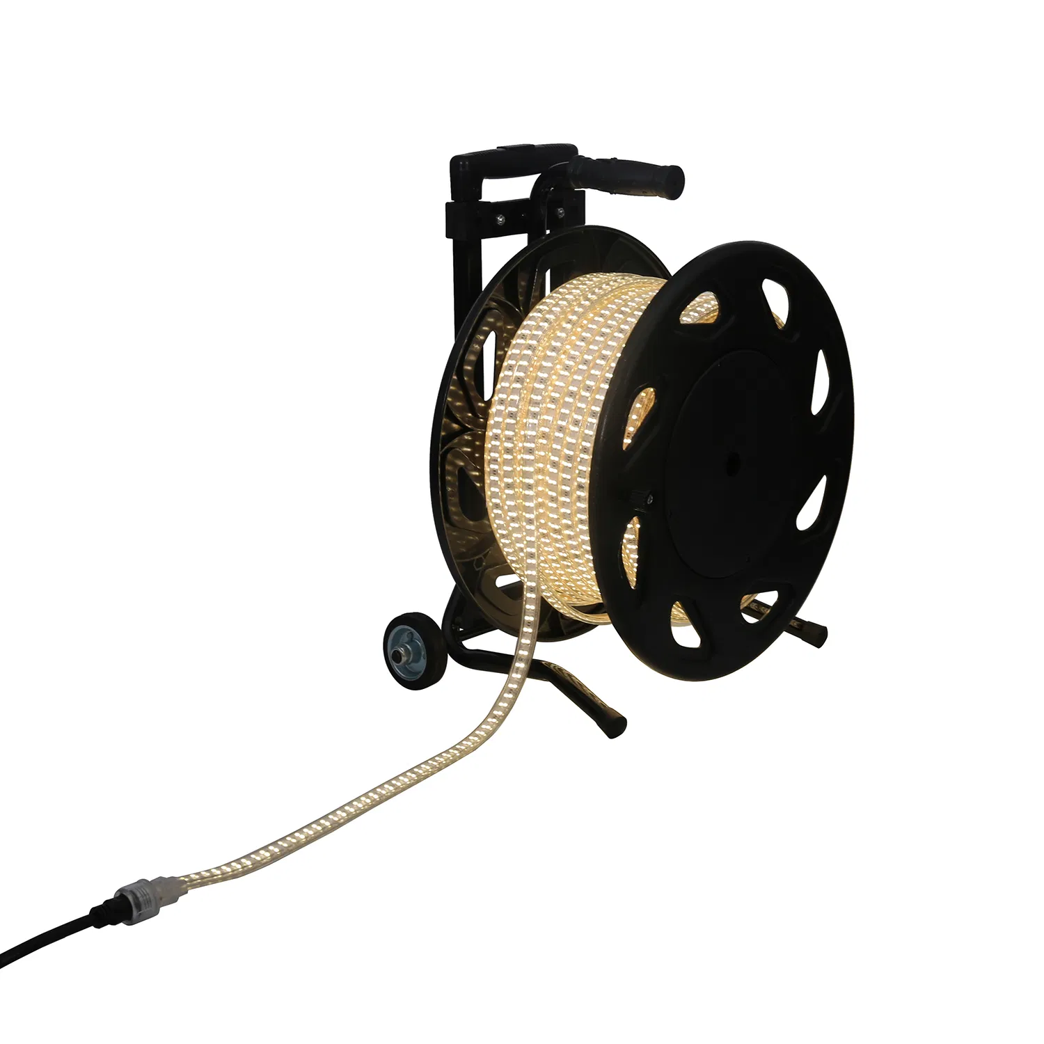 230V 50m Kit de Luz de Fita LED Móvel Portátil para Uso Interno e Externo Iluminação de Local de Construção Max Connect 100m