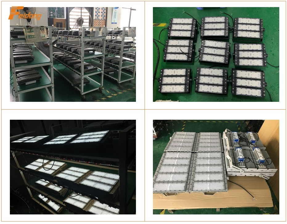 3 Anos de Garantia Tipo de Módulo Impermeável IP66 Aplicação Externa Iluminação de Projetos Campo Esportivo 500W Lâmpada LED de Inundação 500W Luz Lâmpada LED de Inundação