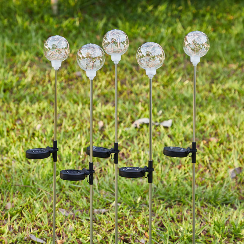 Iluminação de Fio de Cobre Luminosa LED para Paisagismo, Luz Solar para Jardim, Plugue em Luzes de Jardim, Luzes de Paisagem para Gramado