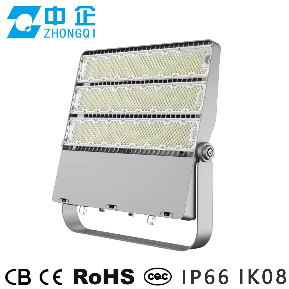 Luz de Inundação LED IP66 Ik08 Anti Ofuscamento OEM 200W 300W 600W 1000W Watt Holofote LED Luz de Estádio Luz de Alto Mastro Projetor de Quadra de Tênis Iluminação Esportiva Externa CE