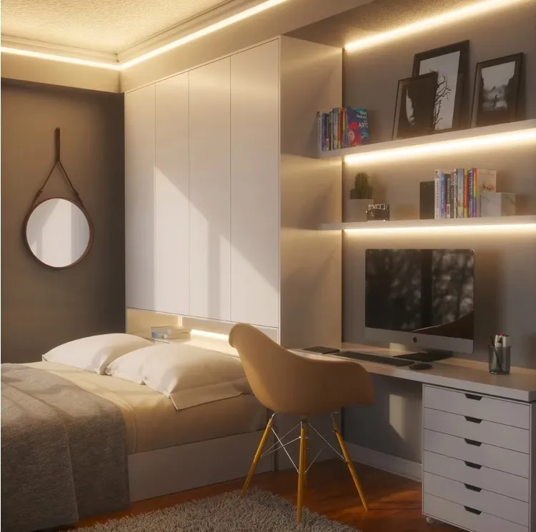 Decoração de Iluminação Arquitetônica Teto Gesso Extrusão Alumínio Perfil LED