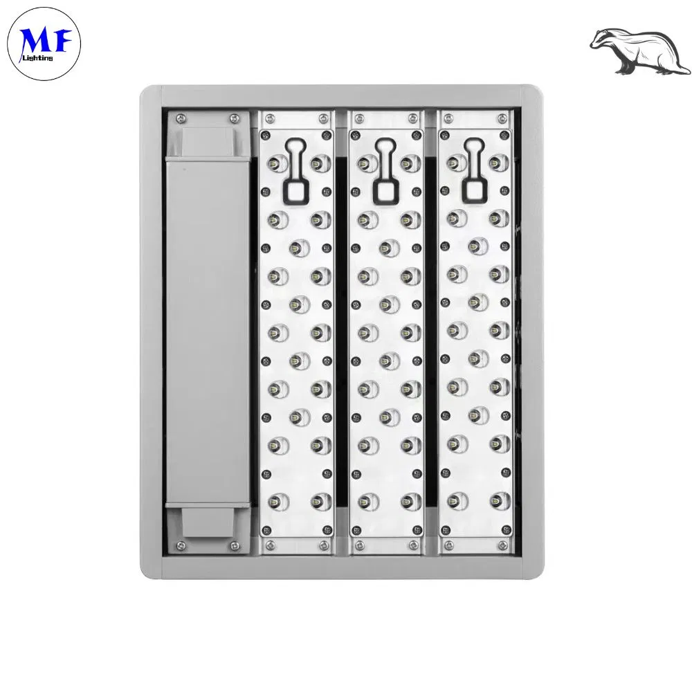 60W 120W 180W 240W 300W IP67 Luz de Inundação LED de Teto com Sensor de Movimento e Fotocélula 1-10V Dimerização para Segurança de Terminal, Cais e Armazém