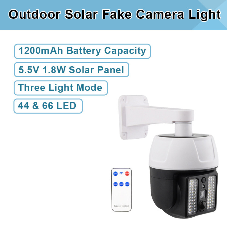 Câmeras de Vigilância Simulação de LED Monitoramento Iluminação de Segurança Luz Solar Projetor com Sensor de Movimento Lâmpada de Parede Externa