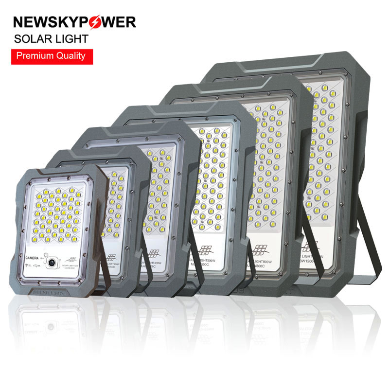 Capa de Alumínio IP65 Luzes de Inundação LED Solares à Prova d'Água para Exterior