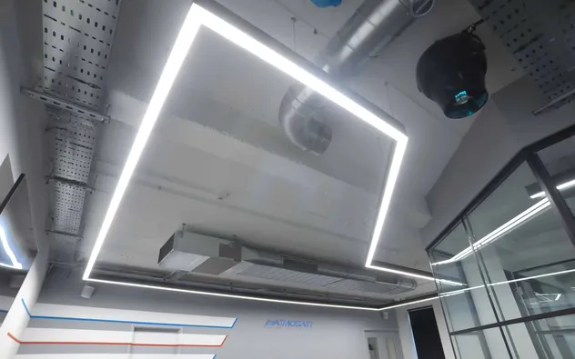 Acabamento em Madeira Arquitetônica Perfil de Alumínio Iluminação Linear LED Branco Ajustável RGBW Dali Casambi
