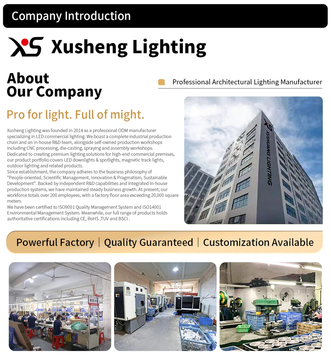 Luz de trilho magnético linear ajustável de cor inteligente LED para uso comercial