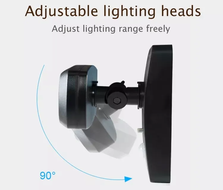Lâmpada de Jardim à Prova d'Água 10 Luz Solar LED Iluminação Externa Inteligente Luz Solar de Inundação em ABS