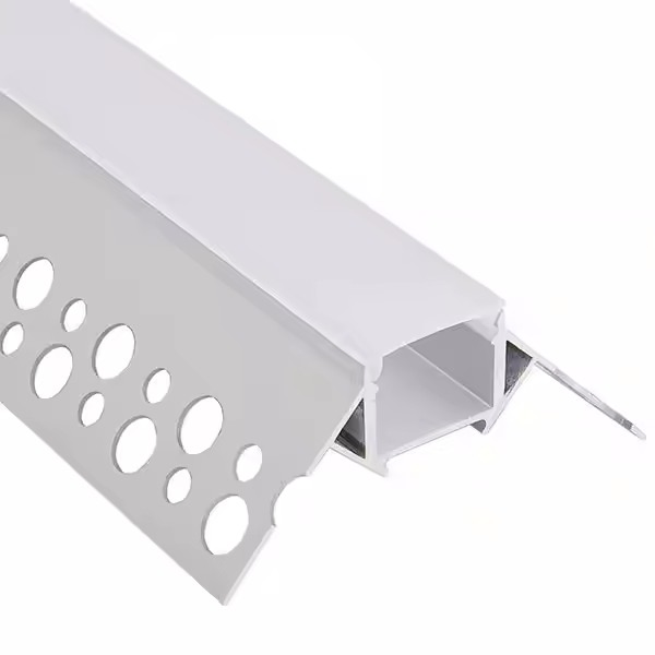 Perfil de Alumínio LED de Gesso para Iluminação Arquitetônica Decoração de Teto com Fenda de Sombra