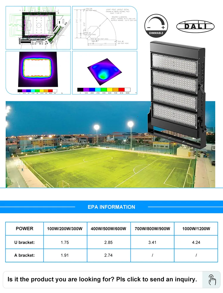 Detalhe do Estádio de Futebol LED