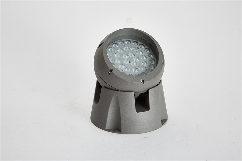 48W Holofote LED RGB Colorido de Alta Potência, Luz de Árvore com Ângulo Ajustável para Exterior, Lâmpada à Prova d'Água para Construção de Parque e Área Cênica IP65