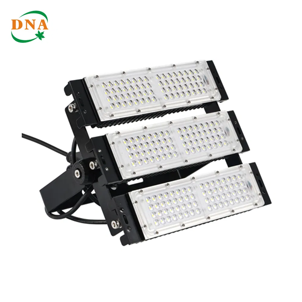 Luminárias de Inundação Inteligentes e Controláveis RGB de Cores Completas com Lente Óptica Secundária para Estádio