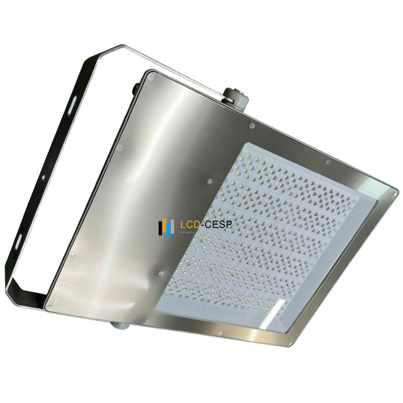 Luminária LED Comercial 50W-1200W Lâmpada Assimétrica 100-240VAC 4000K IP67 Design à Prova d'Água com Suporte em Y para Iluminação de Outdoor, Fachada e Arquitetura