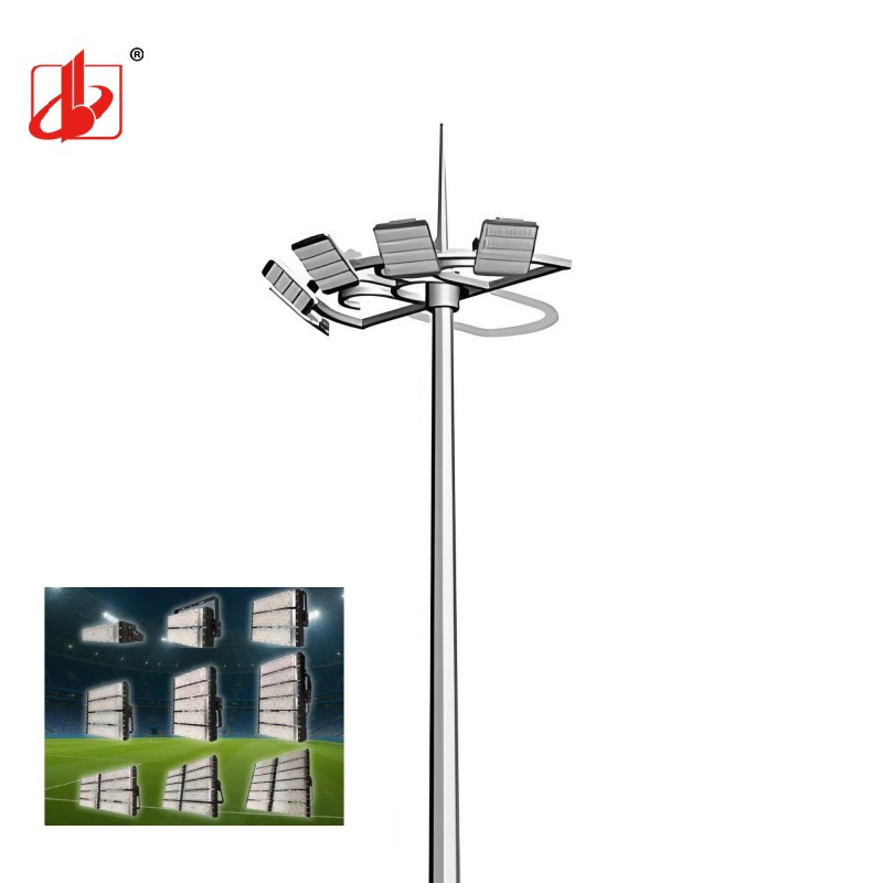 15m/18m/20m/25m Holofote Solar/LED em Aço Galvanizado Metal Alto Poste de Iluminação para Estádio Esportivo ao Ar Livre