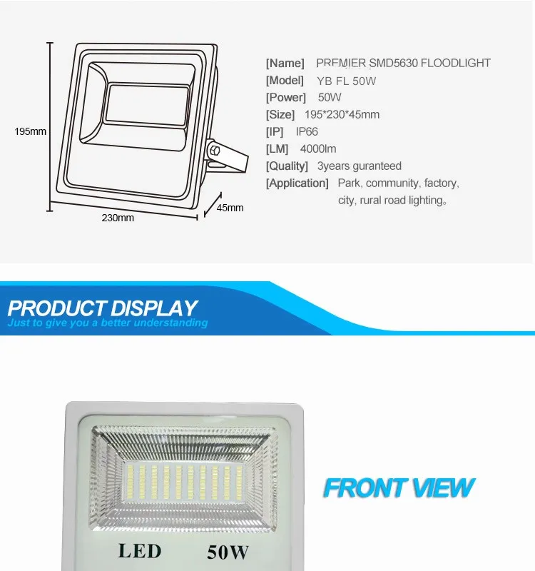 20W para Novo Design Inteligente para Exterior 2020 Luzes de Inundação LED