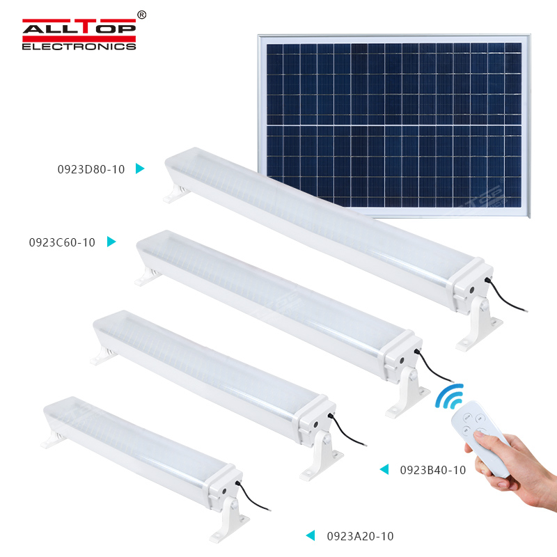 Fixture de Iluminação Interna Linear à Prova d'Água IP65 Alumínio 20W 40W 60W 80W Luz Solar LED Tri-Proof